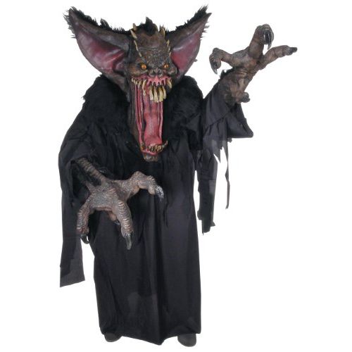  할로윈 용품Rubies mens Creature Reacher Deluxe Oversized Mask and Costume,Bat,Standard