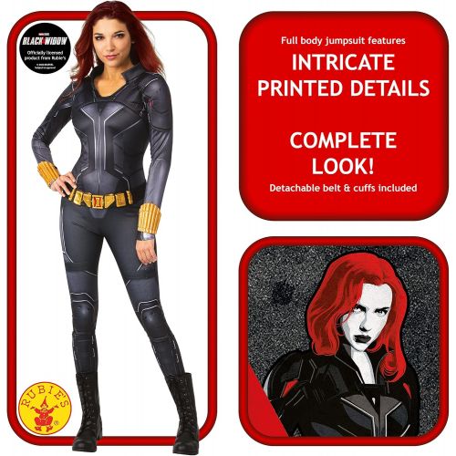  할로윈 용품Rubies Womens Marvel Studios Black Widow Movie Deluxe Black Suit Costume