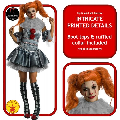  할로윈 용품Rubies IT Movie Womens Deluxe Pennywise Costume