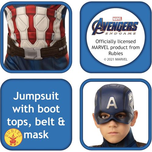  할로윈 용품Rubies Marvel: Avengers Endgame Childs Captain America Costume & Mask