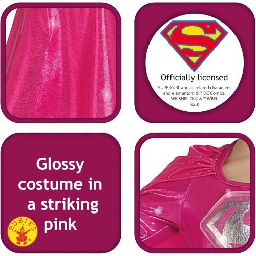  할로윈 용품Rubies Childs Pink Supergirl Childs Costume, Small, Pink/silver