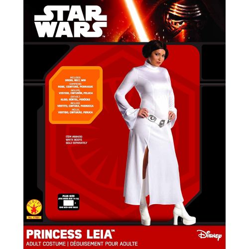  할로윈 용품Rubies Costume Co. Womens Star Wars Princess Leia, White, Plus