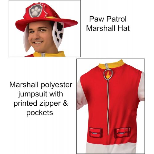  할로윈 용품Rubies Mens Paw Patrol Adult Marshall Costume Jumpsuit