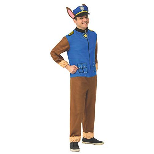  할로윈 용품Rubies Mens Paw Patrol Adult Chase Costume Jumpsuit