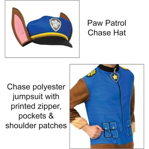  할로윈 용품Rubies Mens Paw Patrol Adult Chase Costume Jumpsuit