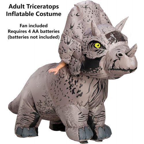  할로윈 용품Rubies Jurassic World 2 Inflatable Triceratops Adult Costume
