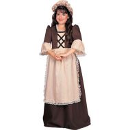 Rubies Childs Colonial Girl Costume, Medium