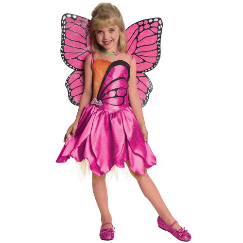  Rubie Barbie Fairytopia Mariposa and Her Butterfly Fairy Friends Deluxe Mariposa Costume, Small