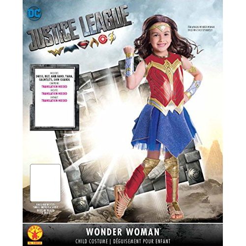  Rubies Costumes Justice League Movie - Wonder Woman Deluxe ChildCostume L