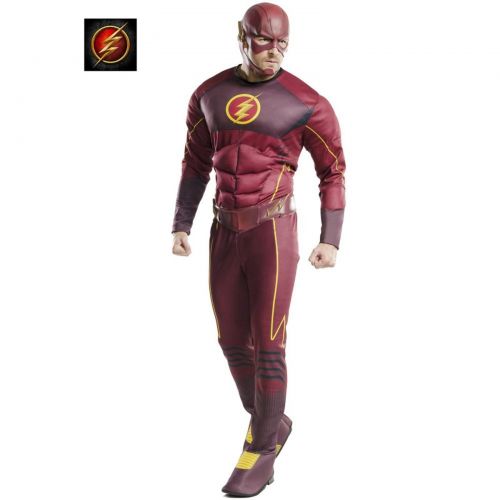  Rubies Costumes Mens Deluxe Flash Adult Costume XL