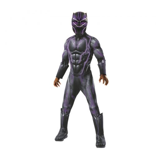  Marvel Black Panther Movie Super Deluxe Boys Light Up Black Panther Halloween Costume