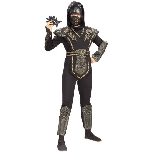  Rubies Costumes Gold Dragon Warrior Ninja Child Halloween Costume