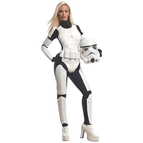  Rubies Star Wars Female Stormtrooper, White/Black, Medium