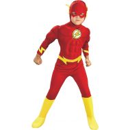 Rubies DC Comics Deluxe Muscle Chest The Flash Childs Costume, Small