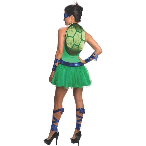  Rubies Secret Wishes Womens Teenage Mutant Ninja Turtles Leonardo Costume with Backpack Shell