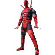 Rubies Mens Marvel Universe Classic Muscle Chest Deadpool Costume, Multi-Colored, M