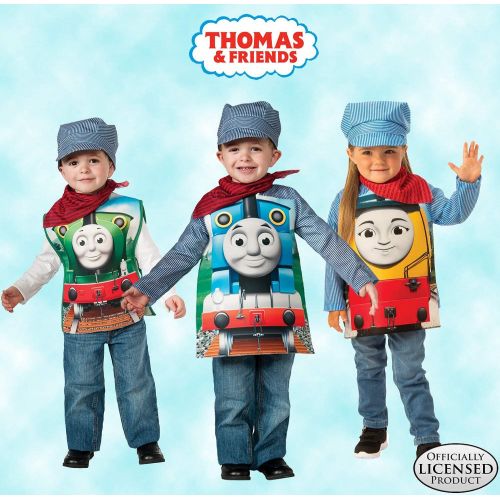  Rubies Thomas and Friends Deluxe 3D Thomas The Tank Engine Costume, Child Small