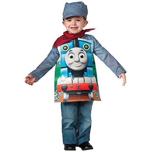  Rubies Thomas and Friends, Deluxe Thomas the Tank Engine and Engineer Costume, Toddler - Toddler One Color