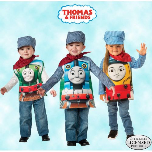  Rubies Thomas and Friends, Deluxe Thomas the Tank Engine and Engineer Costume, Toddler - Toddler One Color