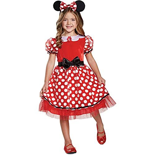  Disney Minnie Mouse Costume Girls Polka Dot Satin Bow Plus Ears Headband Rubies