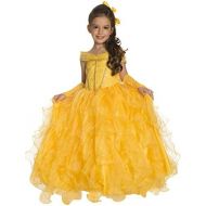 Rubies Costume Co Rubies Deluxe Yellow Princess Childs Belle Dress