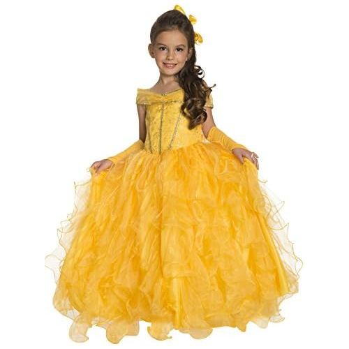  Rubies Costume Co Rubies Deluxe Yellow Princess Childs Belle Dress