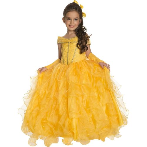  Rubies Costume Co Rubies Deluxe Yellow Princess Childs Belle Dress