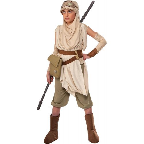  Rubie%27s Star Wars The Force Awakens Premium Girls Rey Costume