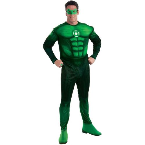  Rubie%27s Green Lantern Deluxe Hal Jordan Costume With Muscle Chest