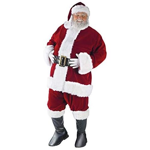  Rubie%27s Super Deluxe Velvet Santa Suit Adult Costume - X-Large