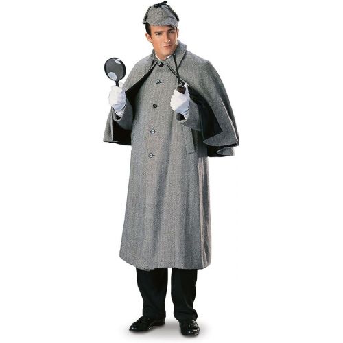  Rubie%27s Regency Collection Sherlock Holmes Capecoat Adult Costume Grey - X-Large