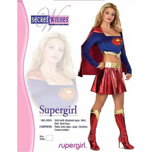  Rubie%27s Secret Wishes DC Comics Deluxe Supergirl Adult Costume