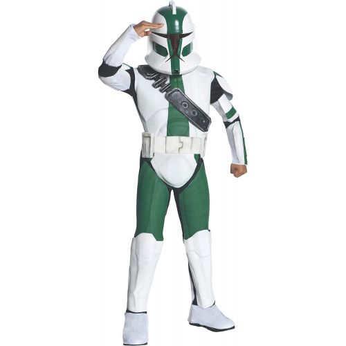  Rubies Star Wars Clone Wars Childs Deluxe Commander Gree Costume and Mask, Large