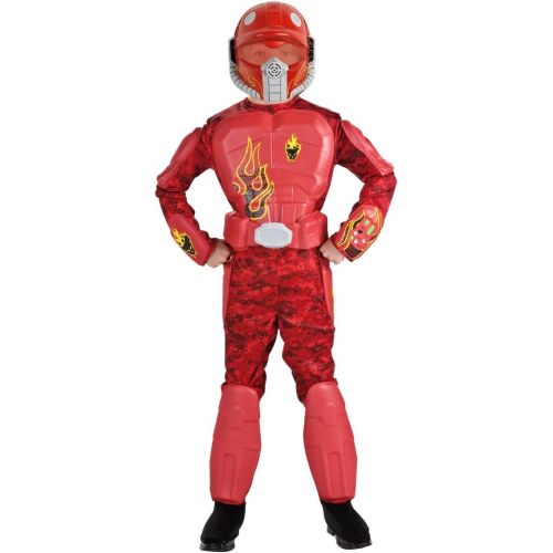  Rubies Deluxe Flame Warrior Costume - Small (4-6)