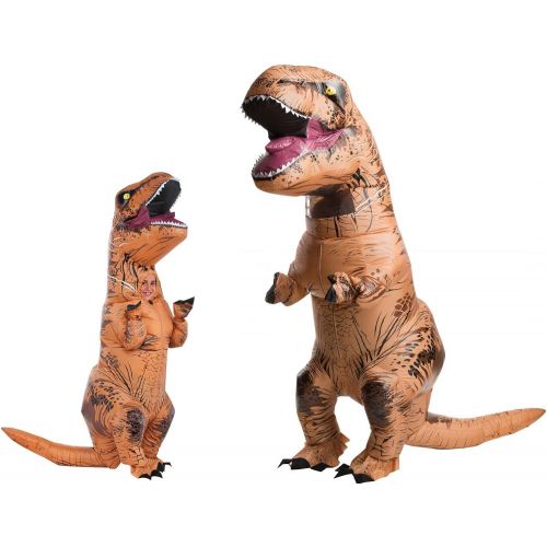  Rubies Costume Jurassic World Childs T-Rex Inflatable Costume with Sound, Multicolor