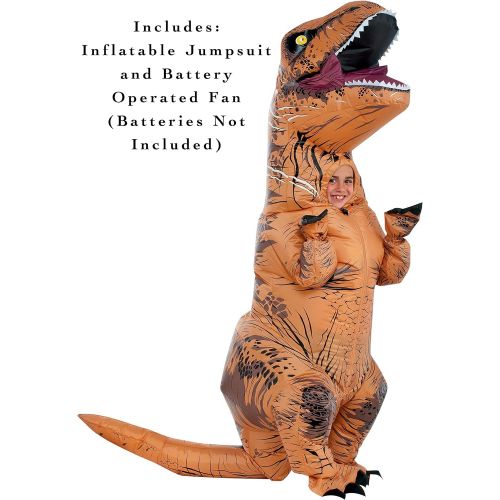  Rubies Costume Jurassic World Childs T-Rex Inflatable Costume with Sound, Multicolor