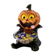 Rubies Halloween Candy Bowl Holder, Pumpkin Jack-O-Lantern