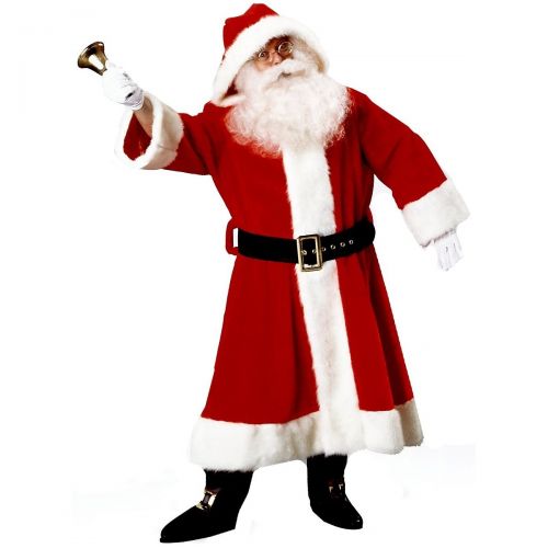  Rubies Costume Co Santa Claus Suit (Plush Old-Time) Christmas Costume Size Standard