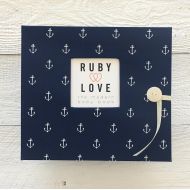 Ruby Love Baby Anchors Baby Memory Book (Navy)