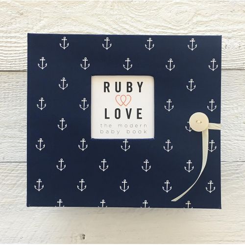  Ruby Love Baby Anchors Baby Memory Book (Navy)