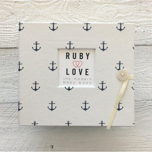  Ruby Love Baby Anchors Baby Memory Book (Navy)