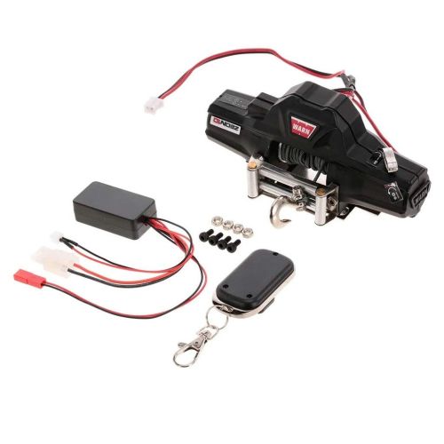  Rucan Warn Double Motors Winch wRemote Controller Receiver for 110 Traxxas SCX10 D91 HPI RC Crawler Car