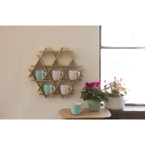  Ruche shelving & furniture Ruche shelves and storage unit - Size S- Recycled cardboard Gold finish