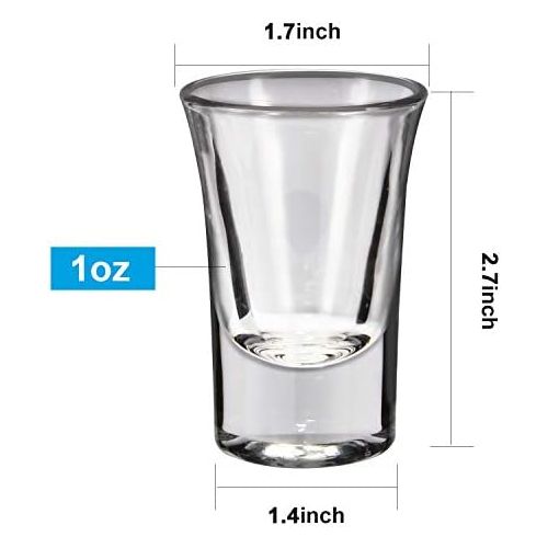  [아마존베스트]Shot Glasses, RUCKAE 1 OZ Shot Glasses Set with Heavy Base, Clear Shot Glasses Set of 12