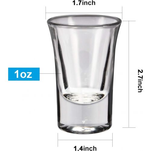  [아마존베스트]Shot Glasses, RUCKAE 1 OZ Shot Glasses Set with Heavy Base, Clear Shot Glasses Set of 12