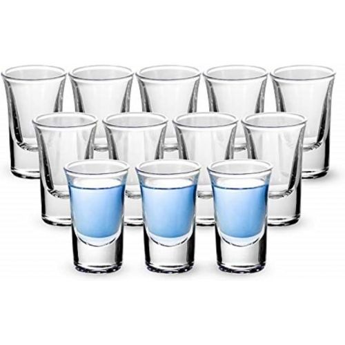  [아마존베스트]Shot Glasses, RUCKAE 1 OZ Shot Glasses Set with Heavy Base, Clear Shot Glasses Set of 12