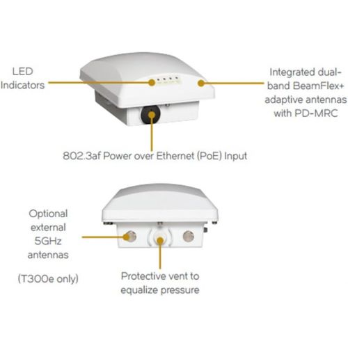  Ruckus Wireless ZoneFlex T300 Unleashed Omni-Directional Outdoor Access Point 802.11ac (9U1-T300-US01)