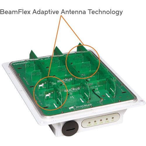  Ruckus Wireless Ruckus Zoneflex T301n Outdoor Access Point (802.11ac, Narrow Beam Antennas, Dual-Band 2.4GHz and 5GHz Antennas, Beamflex, Water and Dustproof POE) 901-T301-US61