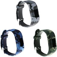 [아마존베스트]RuenTech Compatible for Garmin vivofit jr and vivofit jr 2 Replacement Band (Kids Bands) Colorful Adjustable Wristbands with Secure Watch-Style Clasp Strap for Vivofit JR (Soldier