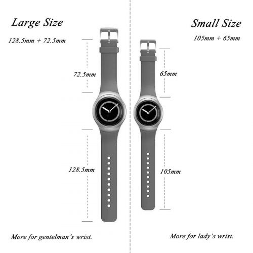  Ruentech Fuer Samsung Gear Fit 2Pro/Fit 2sm-r360Ersatz Silikon RiemenColorful Soft Silikon Sport Handgelenk Armband Armband fuer Samsung Gear Funk Pro sm-r365/Fit 2sm-r360&nb